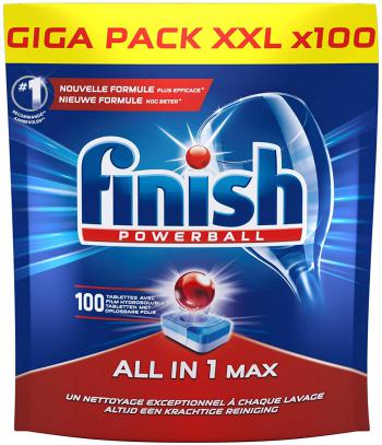 Finish Pastilles Lave-Vaisselle Powerball All in One Max - 100 Tablettes Lave-Vaisselle