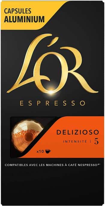 L'Or Espresso Café - 200 Capsules Delizioso Intensité 5 - compatibles Nespresso®* (lot de 20 x 10)