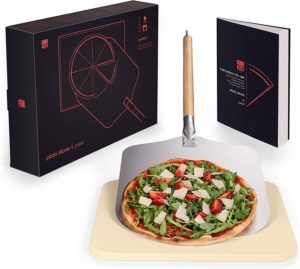 Blumtal - Pierre à Pizza - Pierre Réfractaire Four – Kit à Pizza Complet